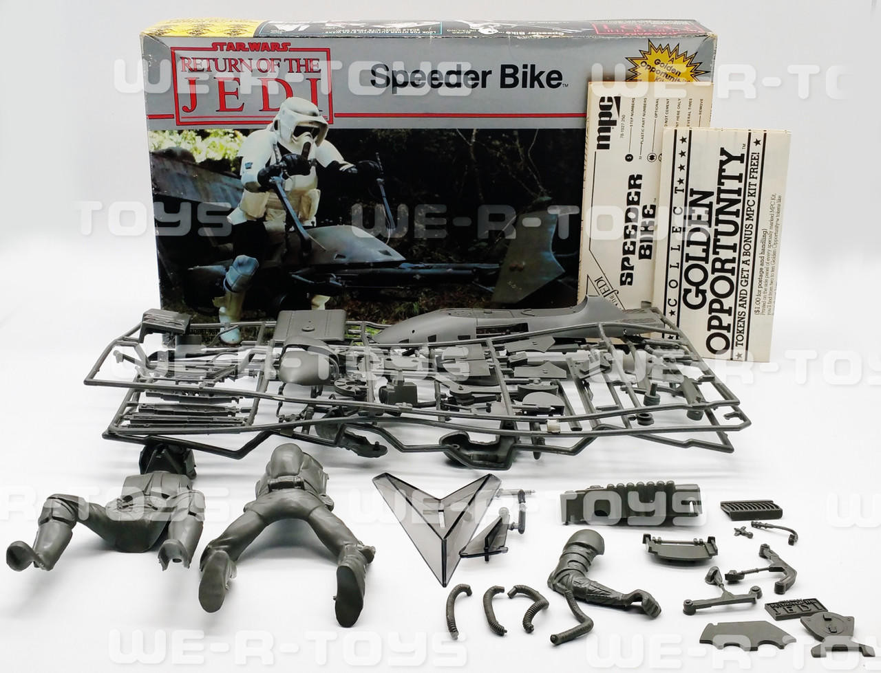 Star Wars Return of the Jedi Speeder Bike Scale Model Kit MPC 1983