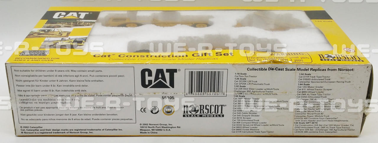 Caterpillar Cat Construction Vehicle Gift Set Norscot 2002 No. 55105 NRFB