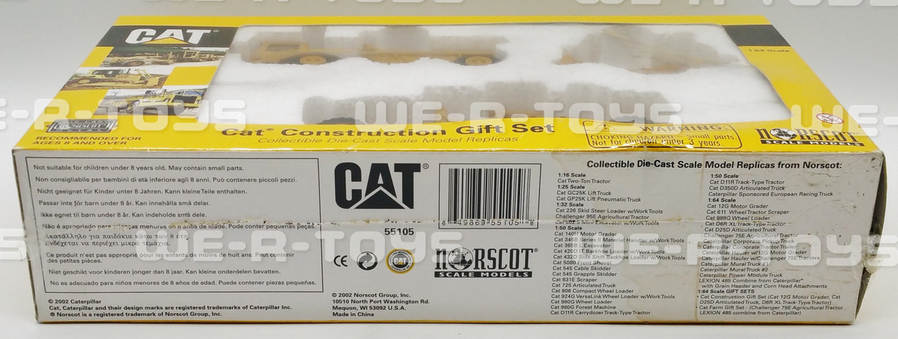Norscot Caterpillar Gift Set Motor Grader, Track Type