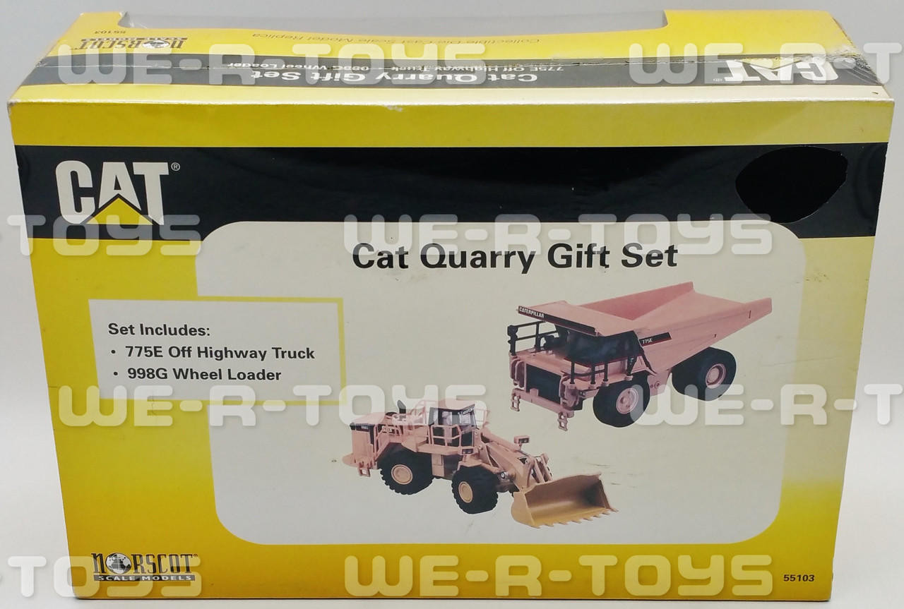 Caterpillar Cat Quarry Vehicle Gift Set Norscot 2002 No. 55103 NRFB