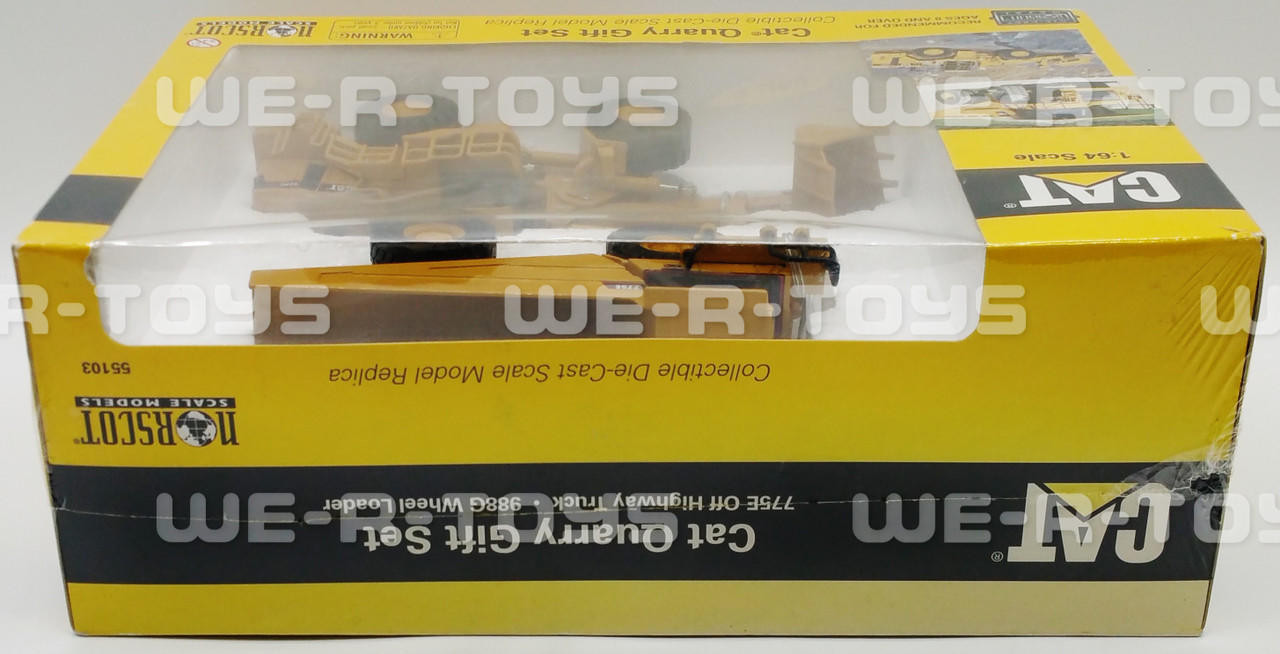 Caterpillar Cat Quarry Vehicle Gift Set Norscot 2002 No. 55103 NRFB