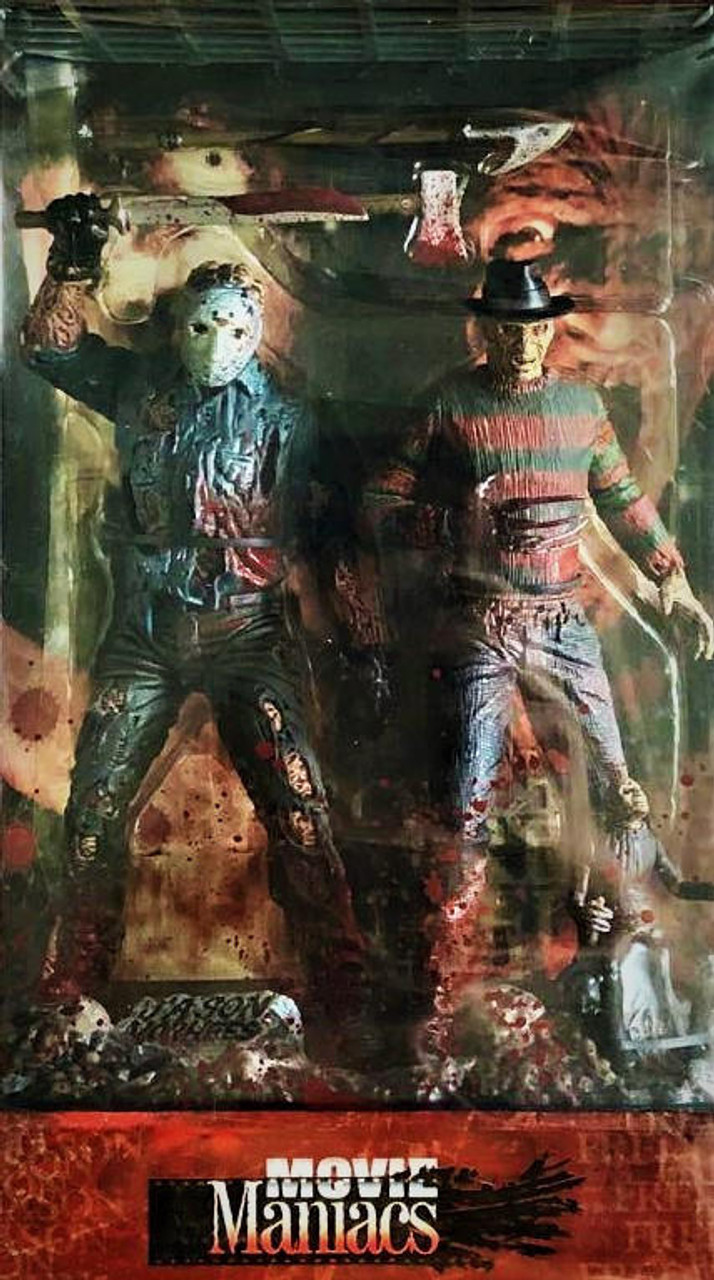 McFarlane Toys Movie Maniacs Jason Voorhees Freddy Krueger Action Figure  2-Pack