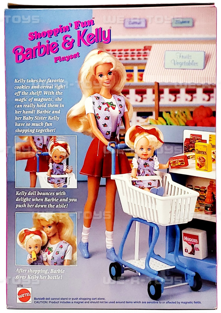 Shoppin' Fun Barbie & Kelly Playset 1995 Mattel 15756 - We-R-Toys