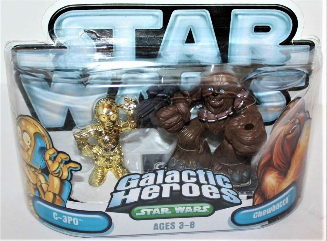 Star Wars Galactic Heroes A New Hope C-3PO Chewbacca Mini
