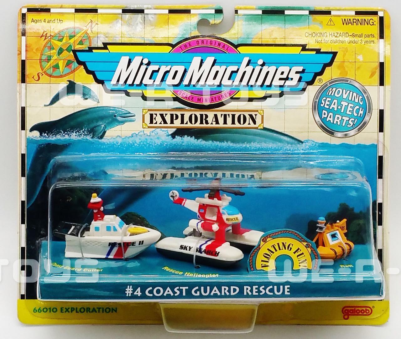 Micro Machines Exploration #4 Coast Guard Rescue Set Galoob 1995