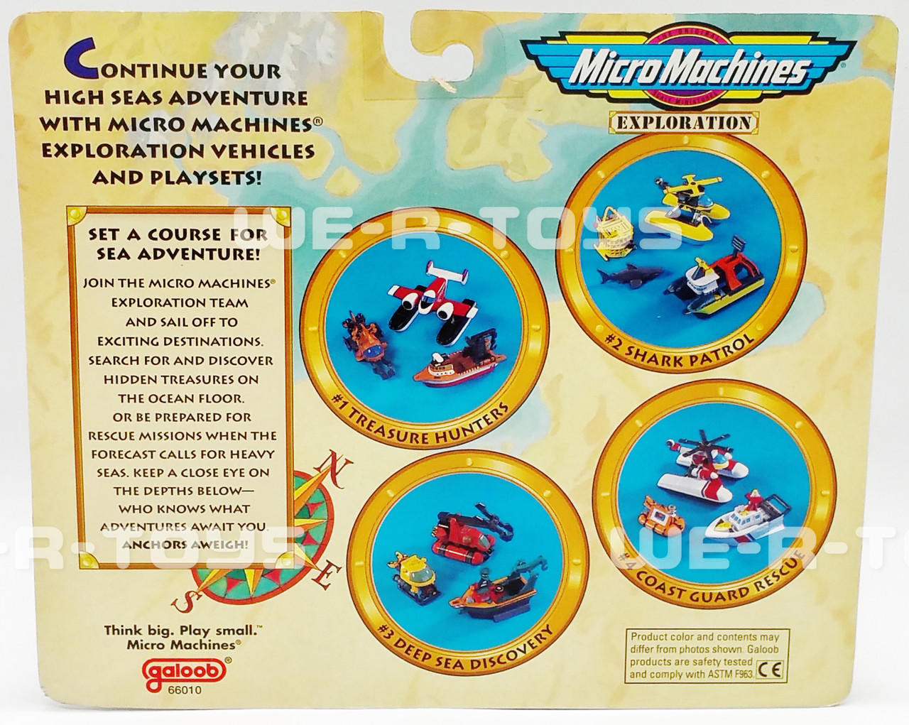Micro Machines Exploration #4 Coast Guard Rescue Set Galoob 1995