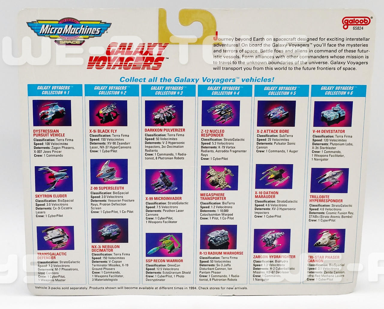 Micro Machines Space #1 Galaxy Voyagers Collection Galoob 1993 No