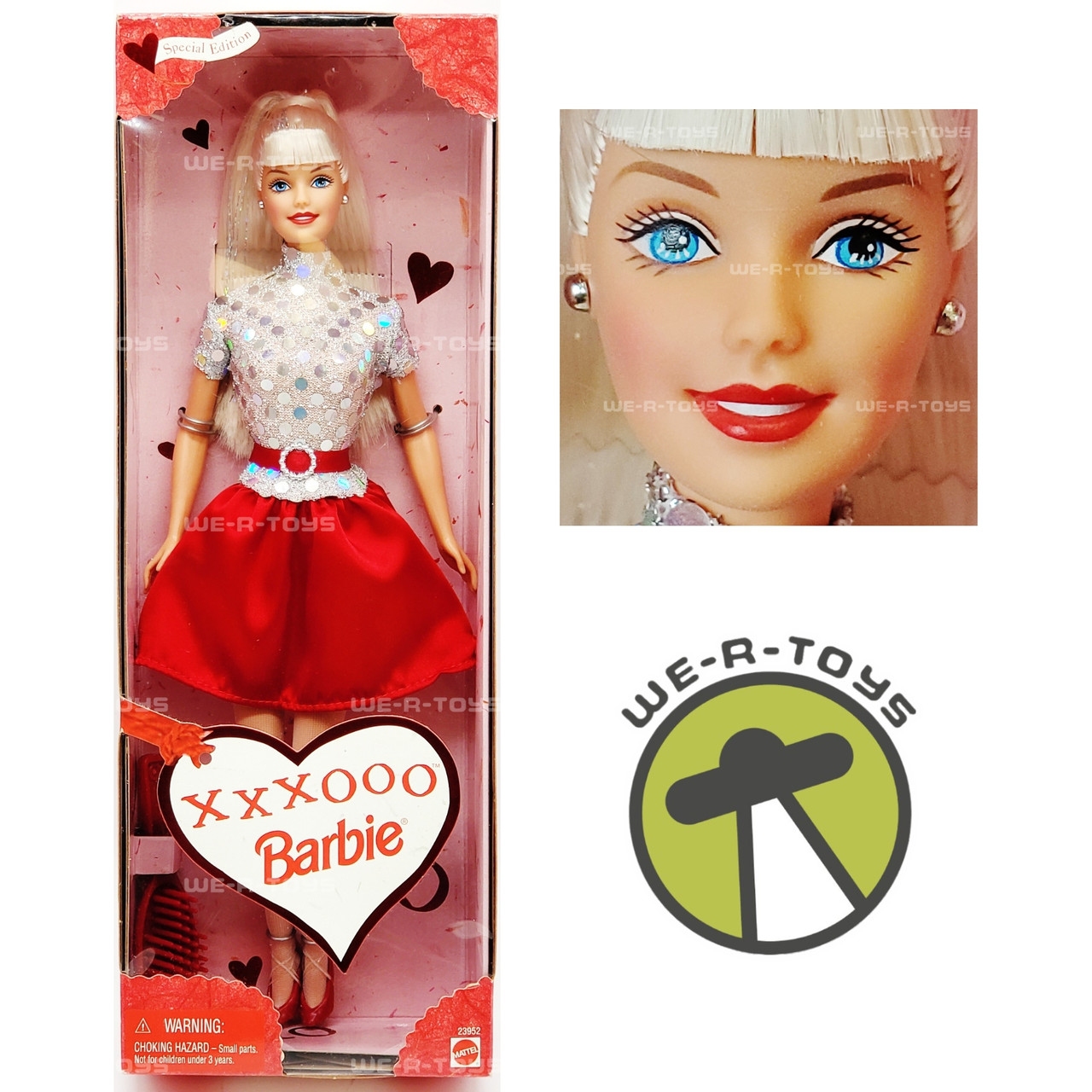 Barbie⭐️ White⭐️Collecter Edition XXXOOO Barbie Doll Valentine Special Edition 1999 Mattel No