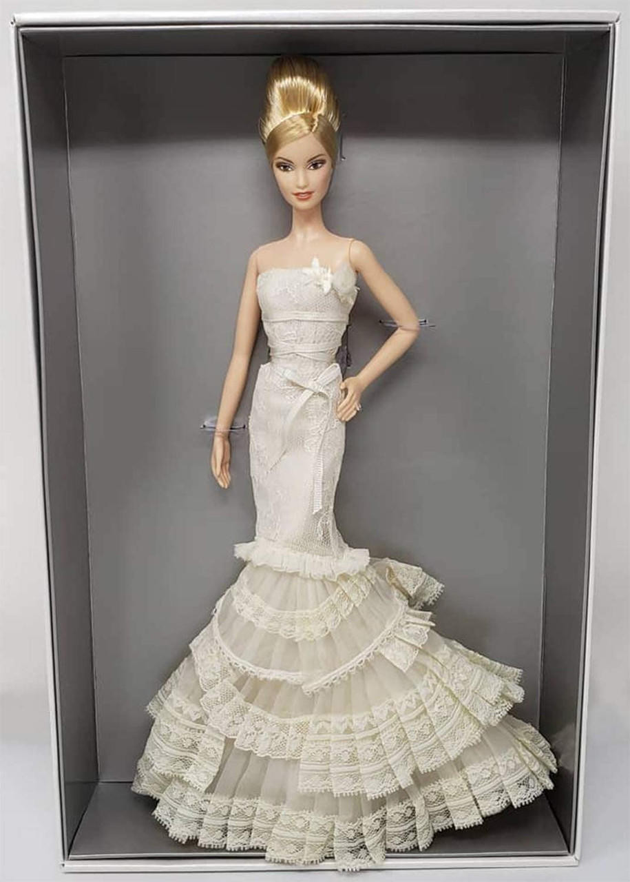 Vera Wang Bride The Romanticist Barbie Doll Platinum Label 2008 Mattel L9664