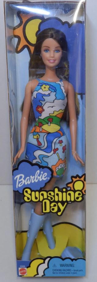Sunshine Day Barbie Doll Brunette 2001 Mattel #52838
