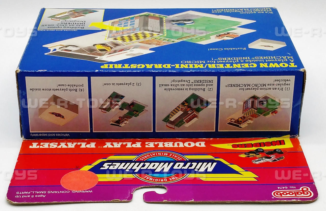Micro Machines Insiders Double Play Playset Town Center Mini