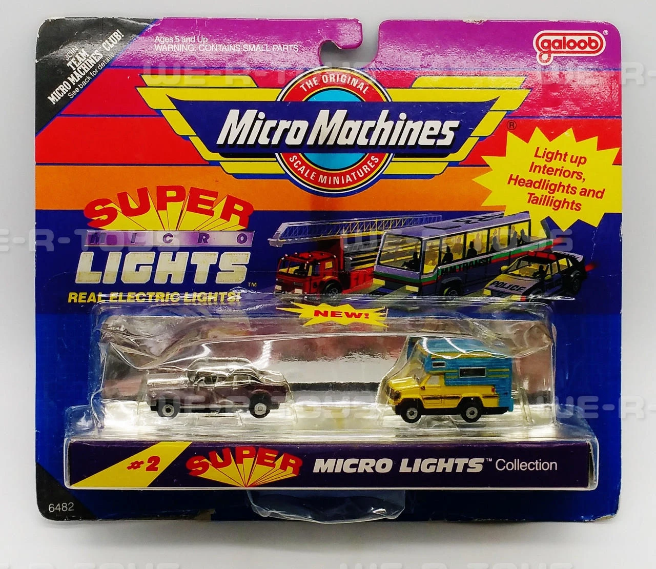 Micro Machines Super Micro Lights Collection #2 Vehicles Galoob  display picture 1