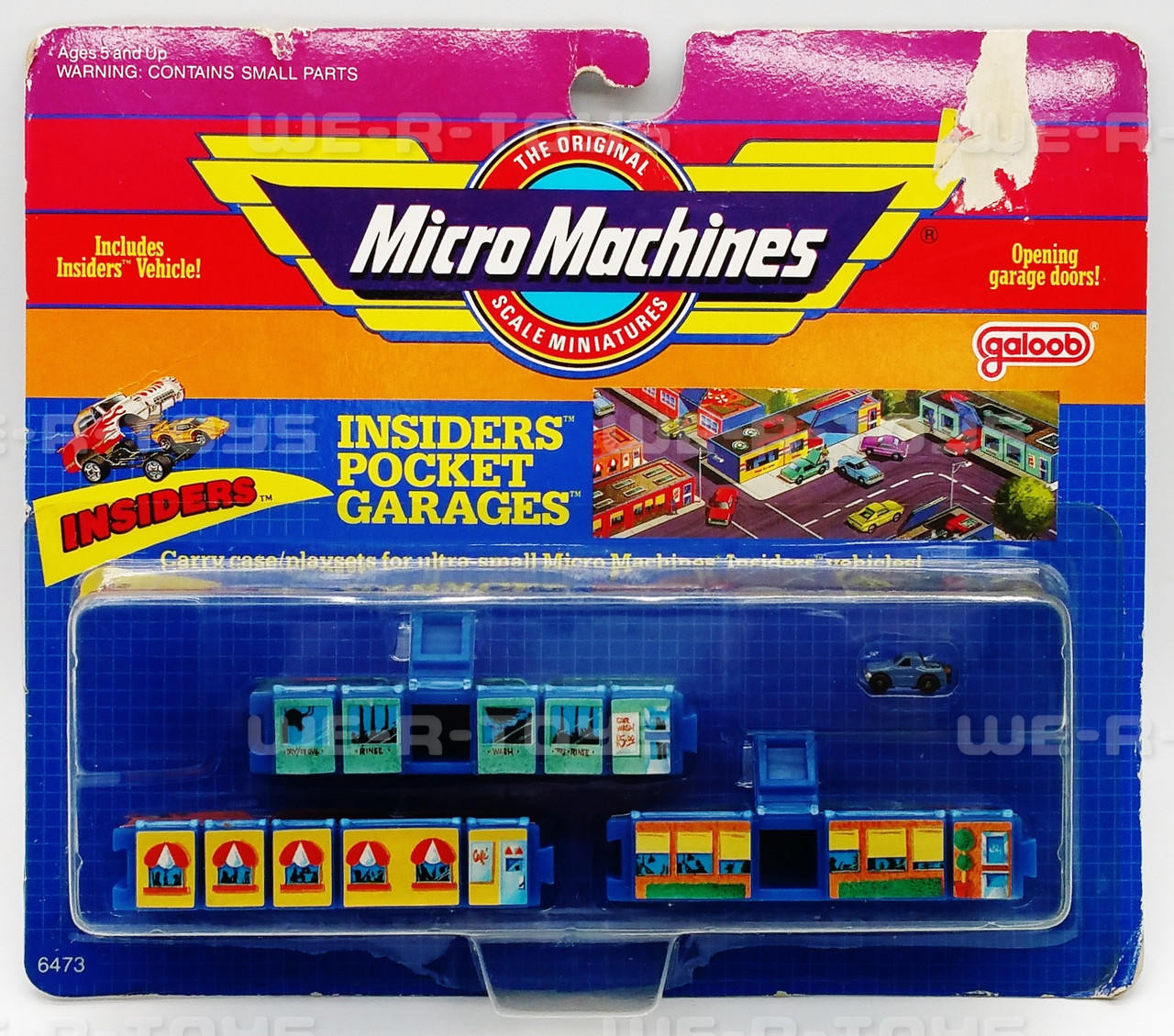 Blister Micro Machines Insiders Pocket Garages 6473 Galoob 1989 Vintage - Occasion