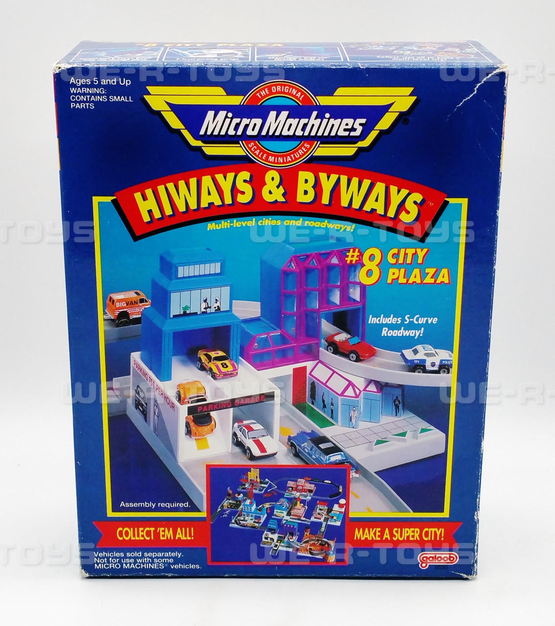 Micro Machines Hiways & Byways #8 City Plaza Set Galoob 1991 #6530
