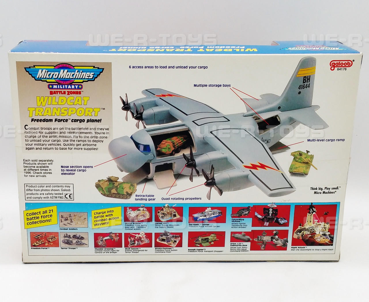 Micro Machines Military Battle Zones Wildcat Transport Set Galoob