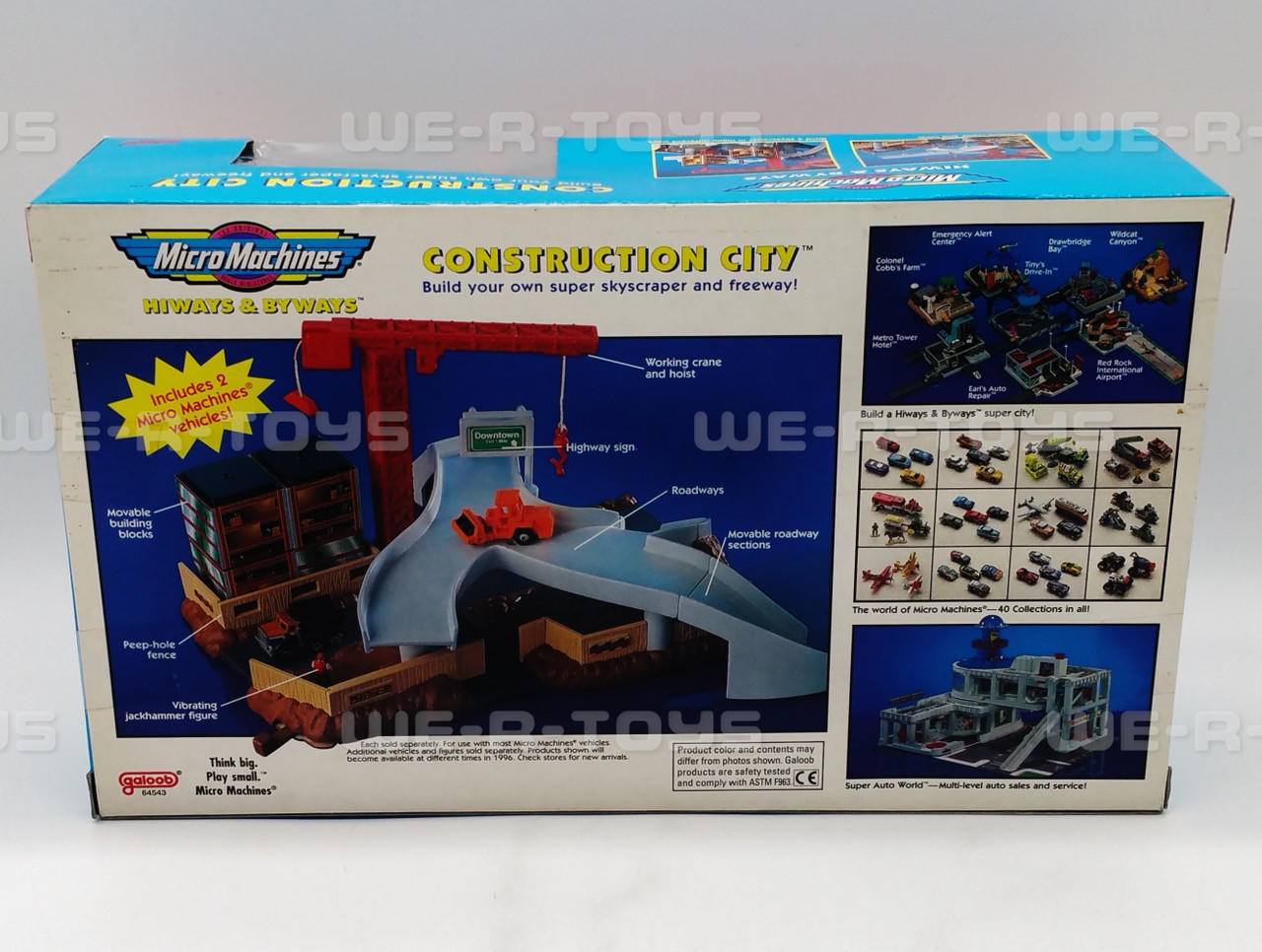 Micro Machines Hiways & Byways #8 City Plaza Set Galoob 1991 #6530