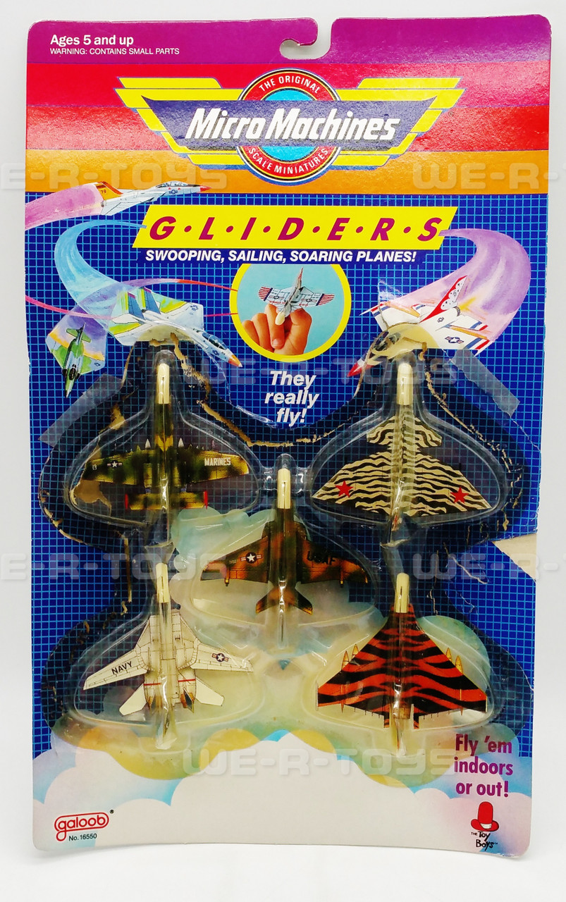 Micro Machines Lot of 2 Gliders Pack of 5 Planes Galoob 1989 No