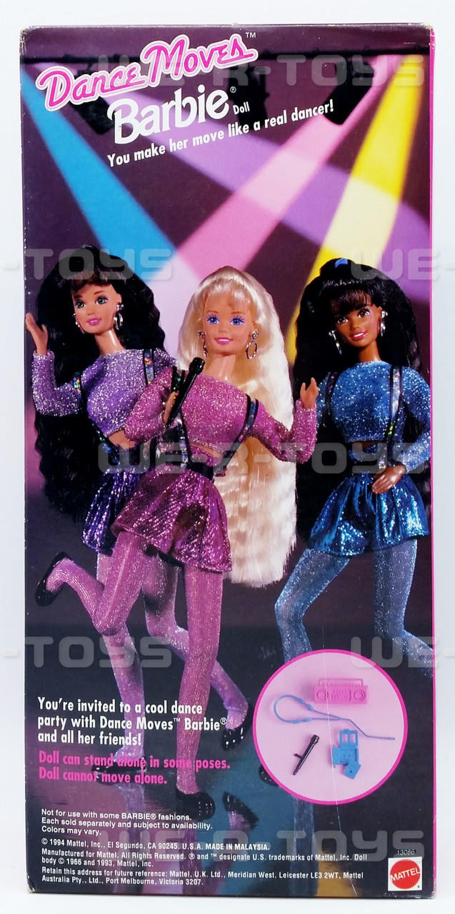 Dance Moves Barbie African American AA 1994 Mattel 13086 NRFB - We