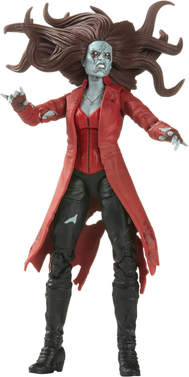 Marvel Legends Series MCU Disney Plus Zombie Scarlet Witch Marvel Action  Figure, 2 Accessories and 1 Build-A-Figure Part - Marvel