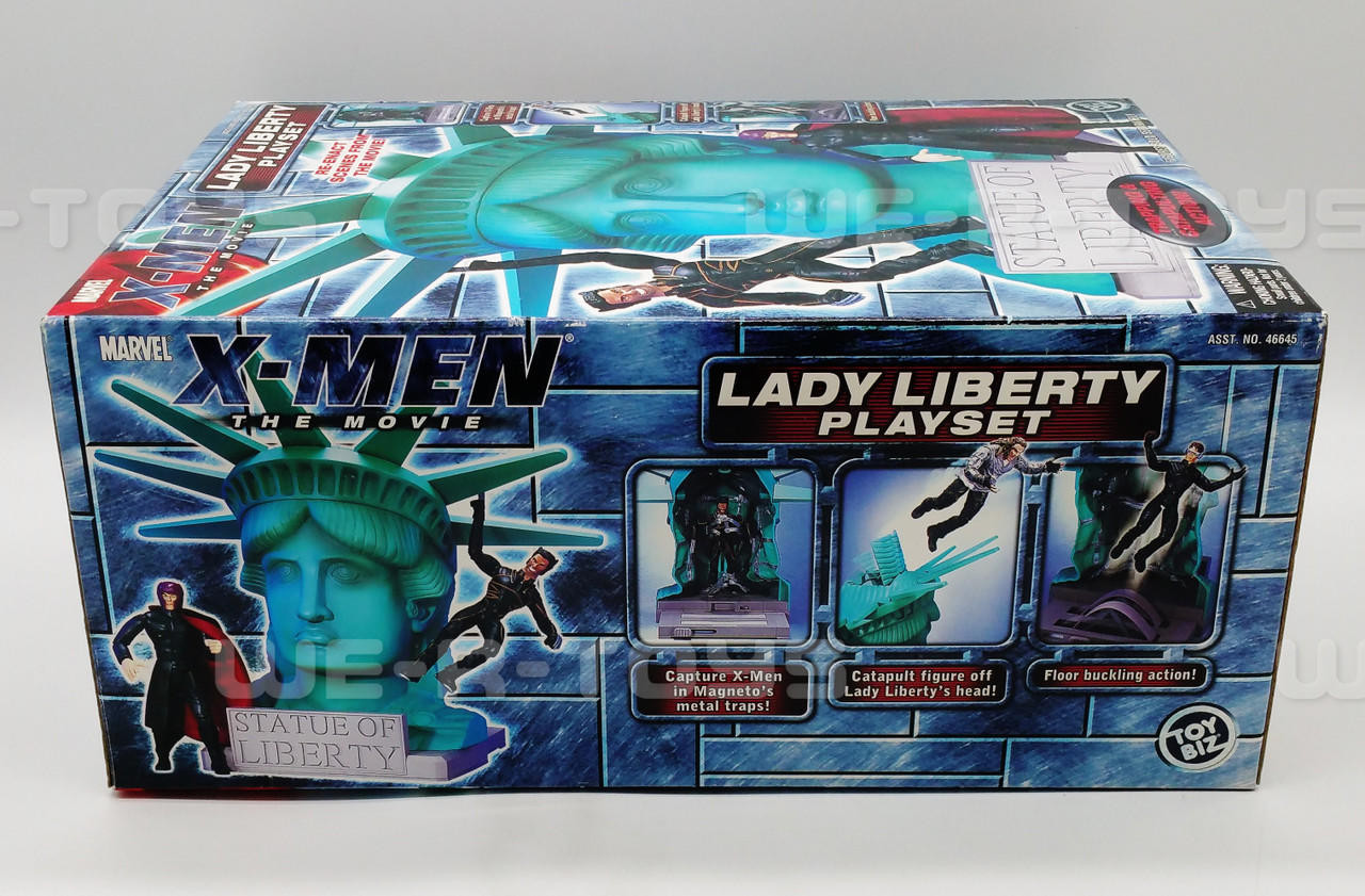 Marvel's X-Men The Movie Lady Liberty Playset Toy Biz 2000 No
