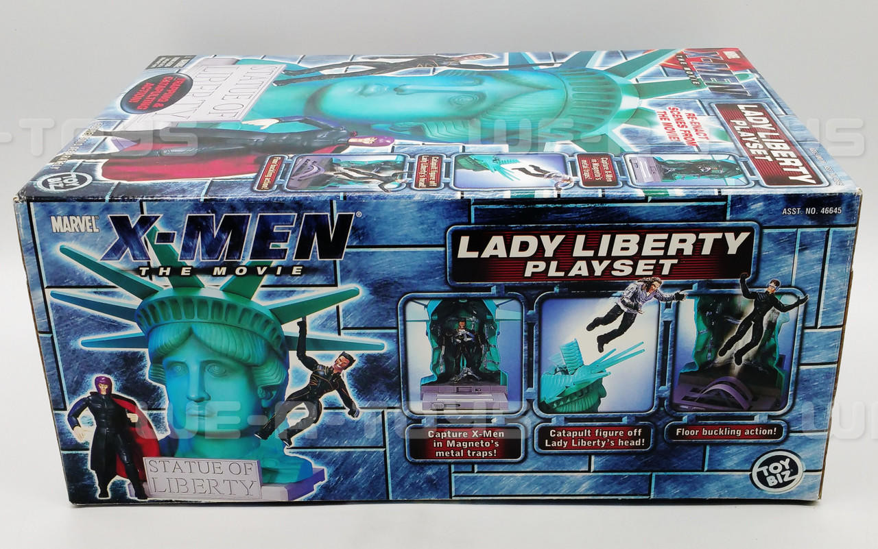 Marvel's X-Men The Movie Lady Liberty Playset Toy Biz 2000 No