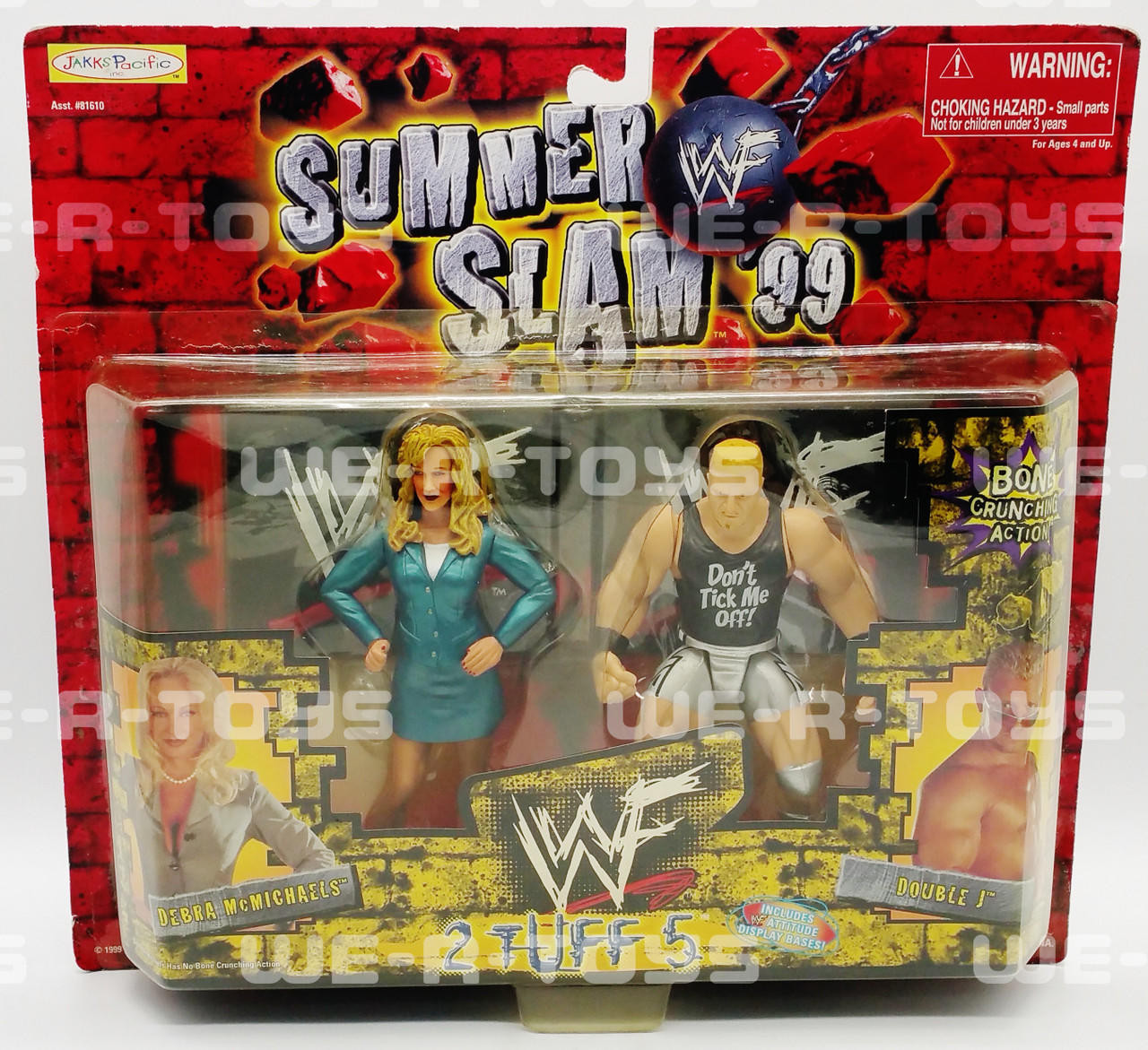 WWE WWF Summer Slam '99 Debra McMichaels & Double J Figures 1999 #81610 NRFP