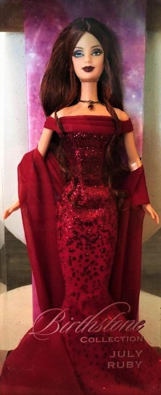 Barbie Birthstone Collection July Ruby Doll 2002 Mattel B3415
