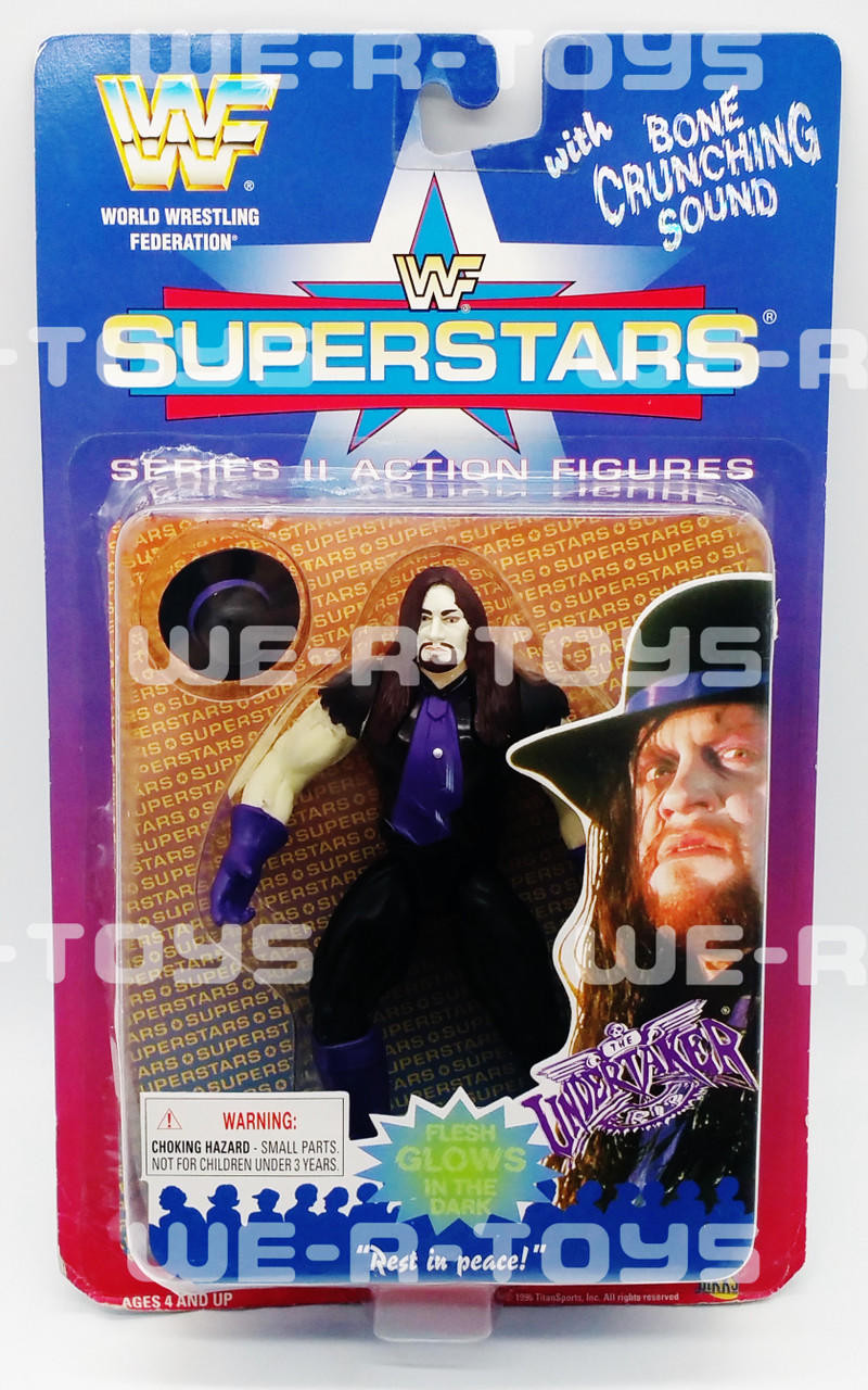 WWE WWF Superstars Series 2 The Undertaker Action Figure Jakks Pacific 1996  NRFP