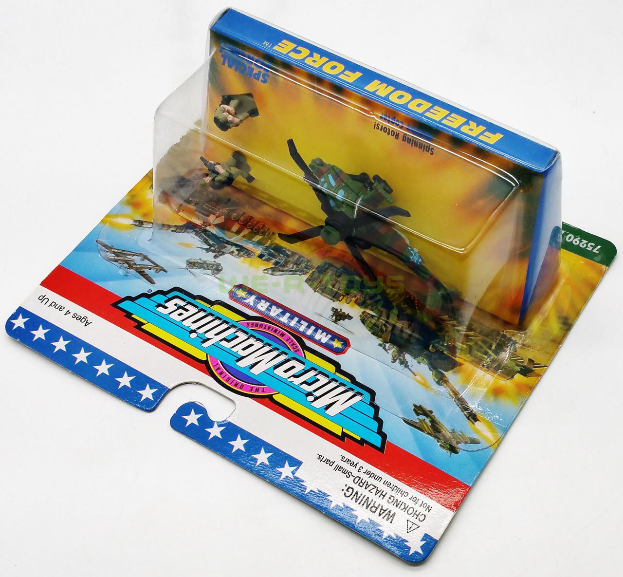 Micro Machines Military Freedom Force Apache Copter Galoob 1997 No