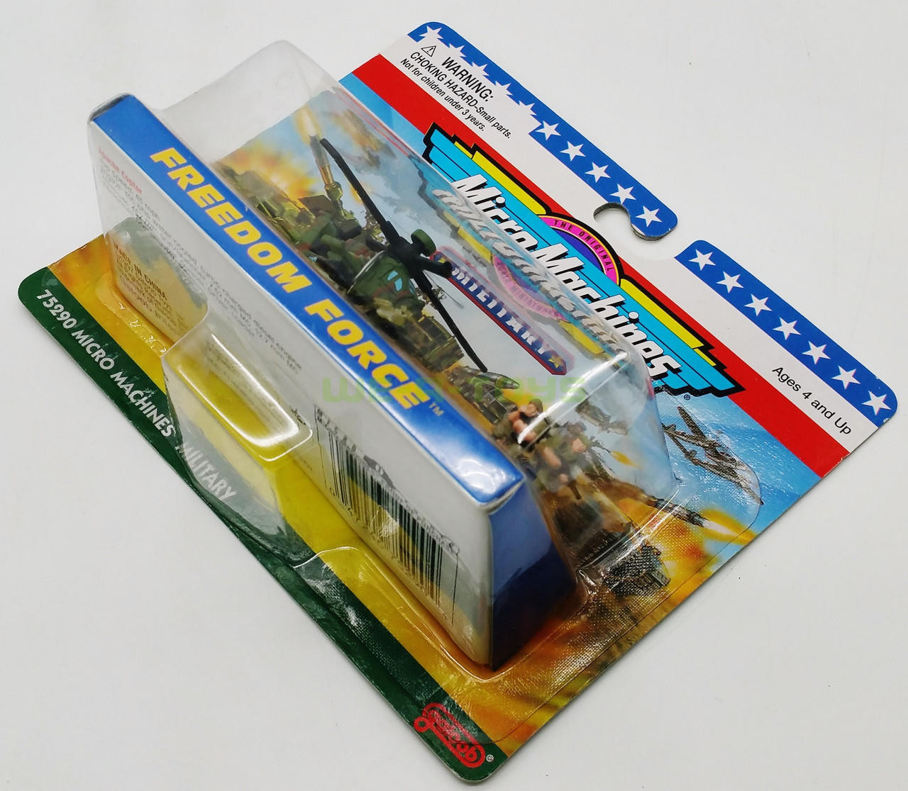 Micro Machines Military Freedom Force Apache Copter Galoob 1997 No