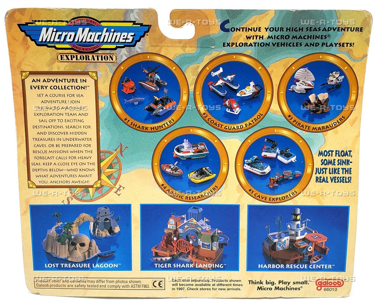 Micro Machines Exploration #3 Pirate Marauders Set 1996 Galoob No