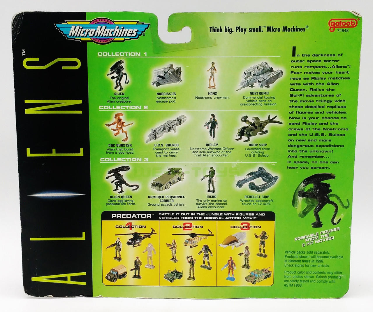 Micro Machines Aliens Collection 1 Nostromo Ship Galoob 1996 No