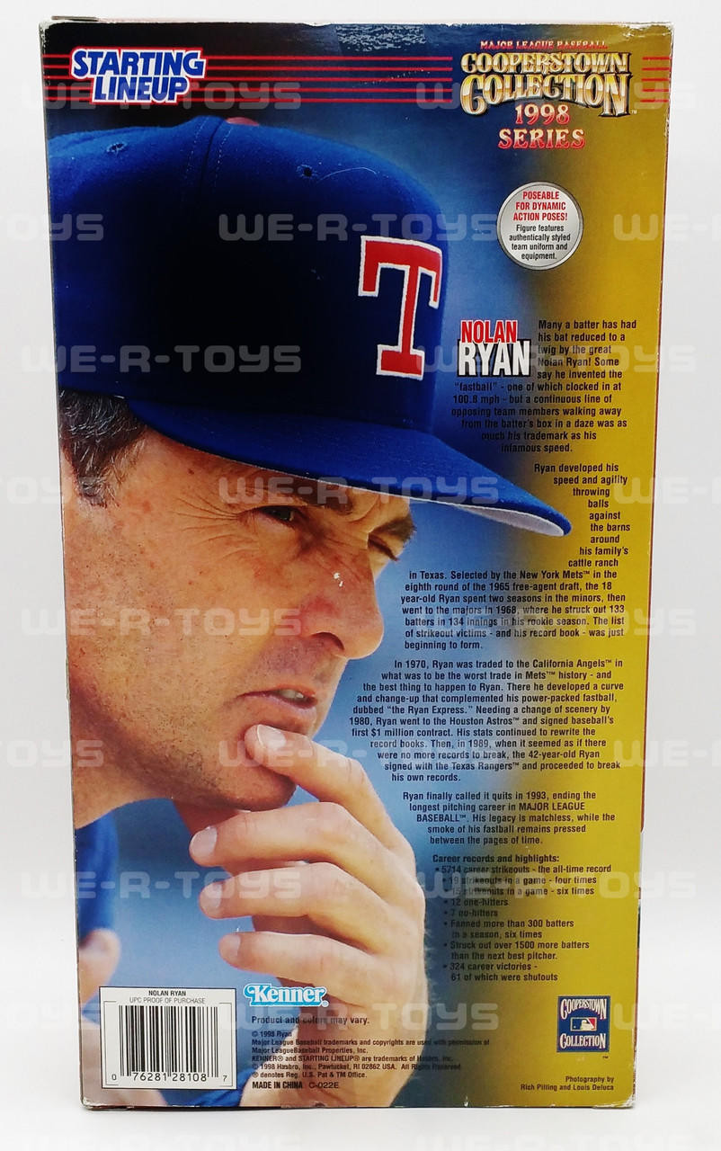 MLB Cooperstown Collection 1998 Series Nolan Ryan Kenner No. 28108 NRFB -  We-R-Toys