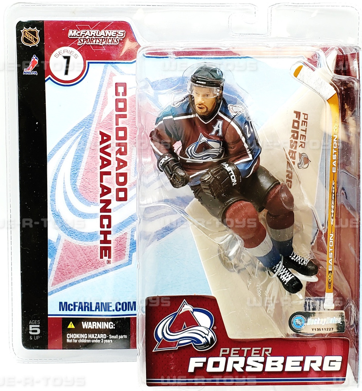 NHL Colorado Avalanche #21 Peter Forsberg Action Figure McFarlane Toys 2003  NEW