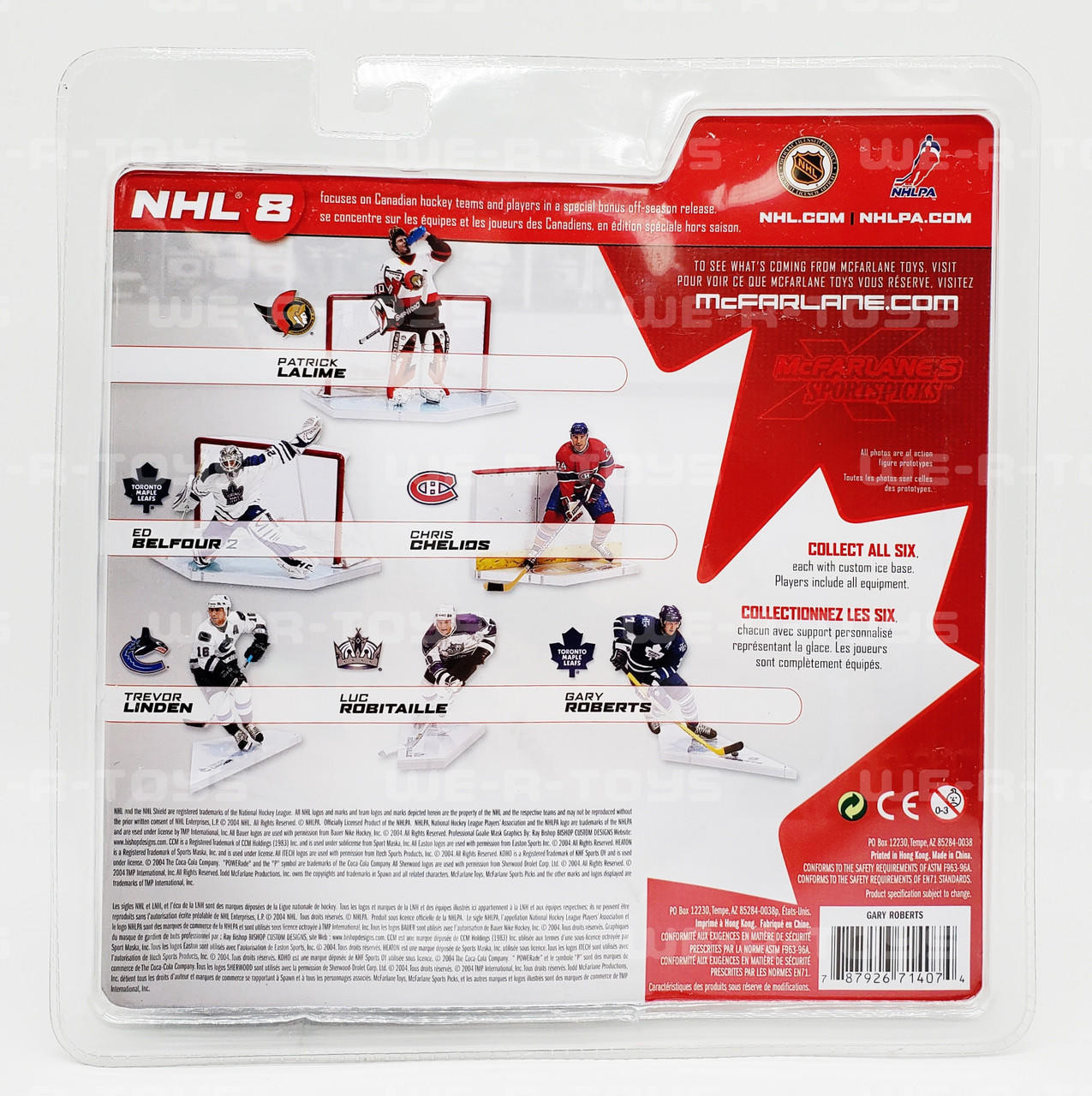 McFarlane Gary Roberts フィギュア 7 NHL Toronto Maple Leafs #7 Gary Roberts Action Figure