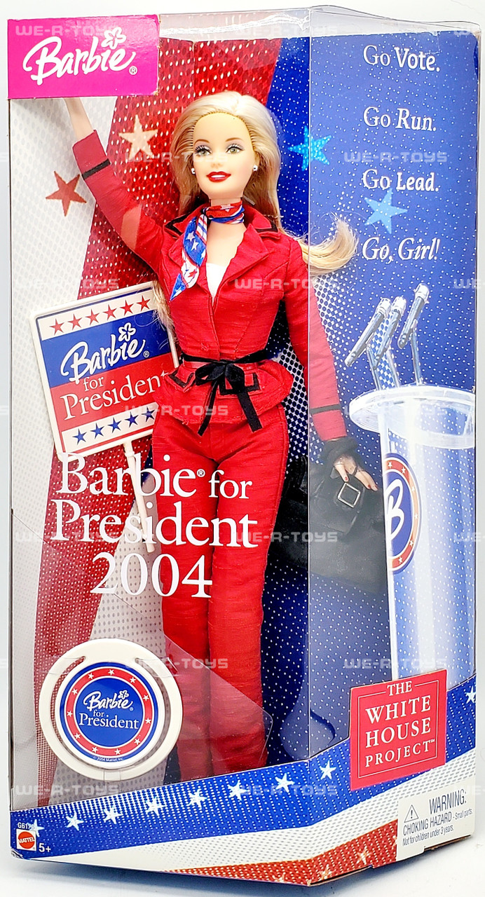 Barbie for President 2004 Doll The White House Project Mattel G6175