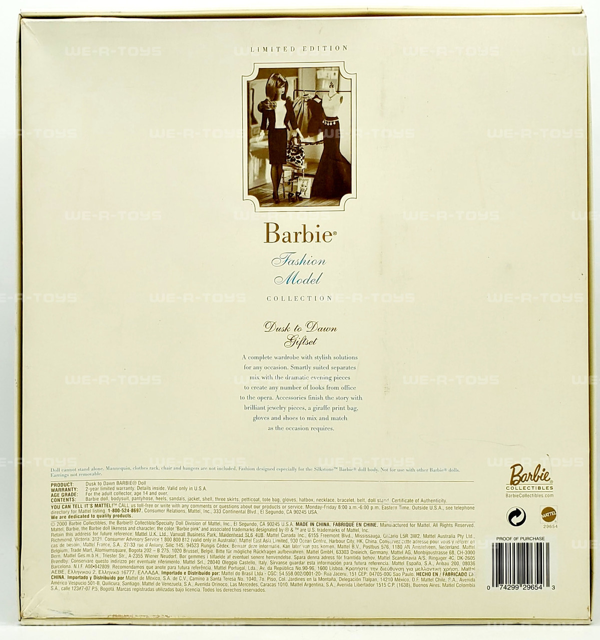 Barbie Dusk to Dawn Doll Giftset Silkstone Gold Label 2000 Mattel