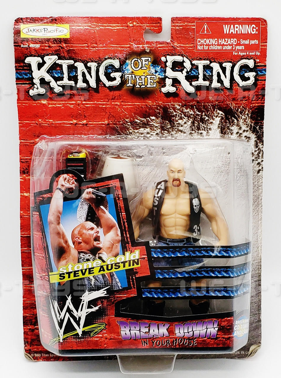 King of the Ring Stone Cold Steve Austin Action Figure Jakks Pacific #80581  NEW