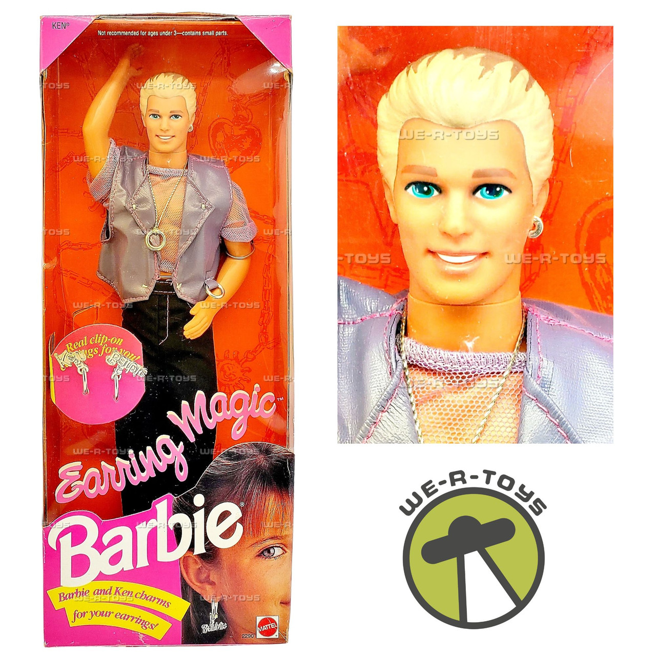 Barbie Earring Magic Ken Doll 1992 Mattel 2290 NRFB We-R-Toys