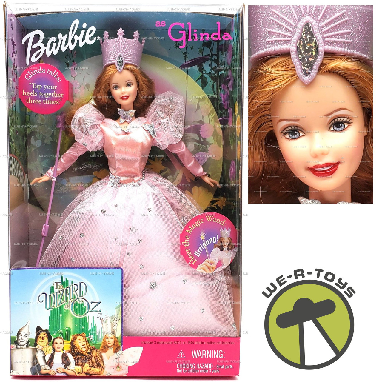 1999 Mattel Wizard of Oz Barbie as Glinda Vintage #25813 New In Box