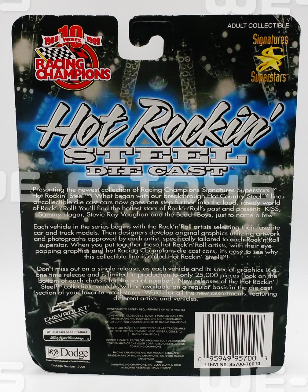 Racing Champions Hot Rockin' Steel Die Cast The Beach Boys