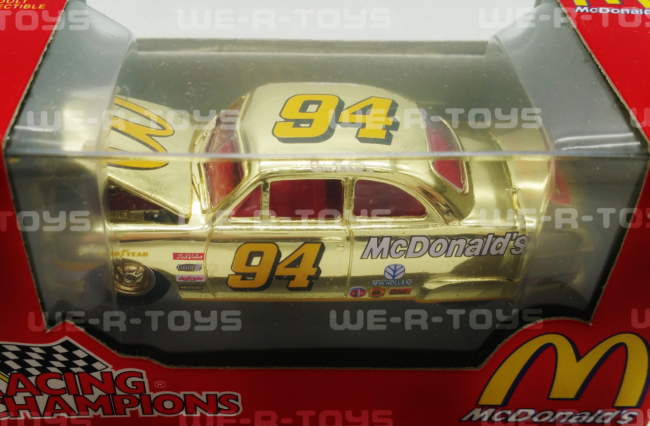 McDonald's Racing Champions Lot of 4 Collectible Gold Cars NASCAR