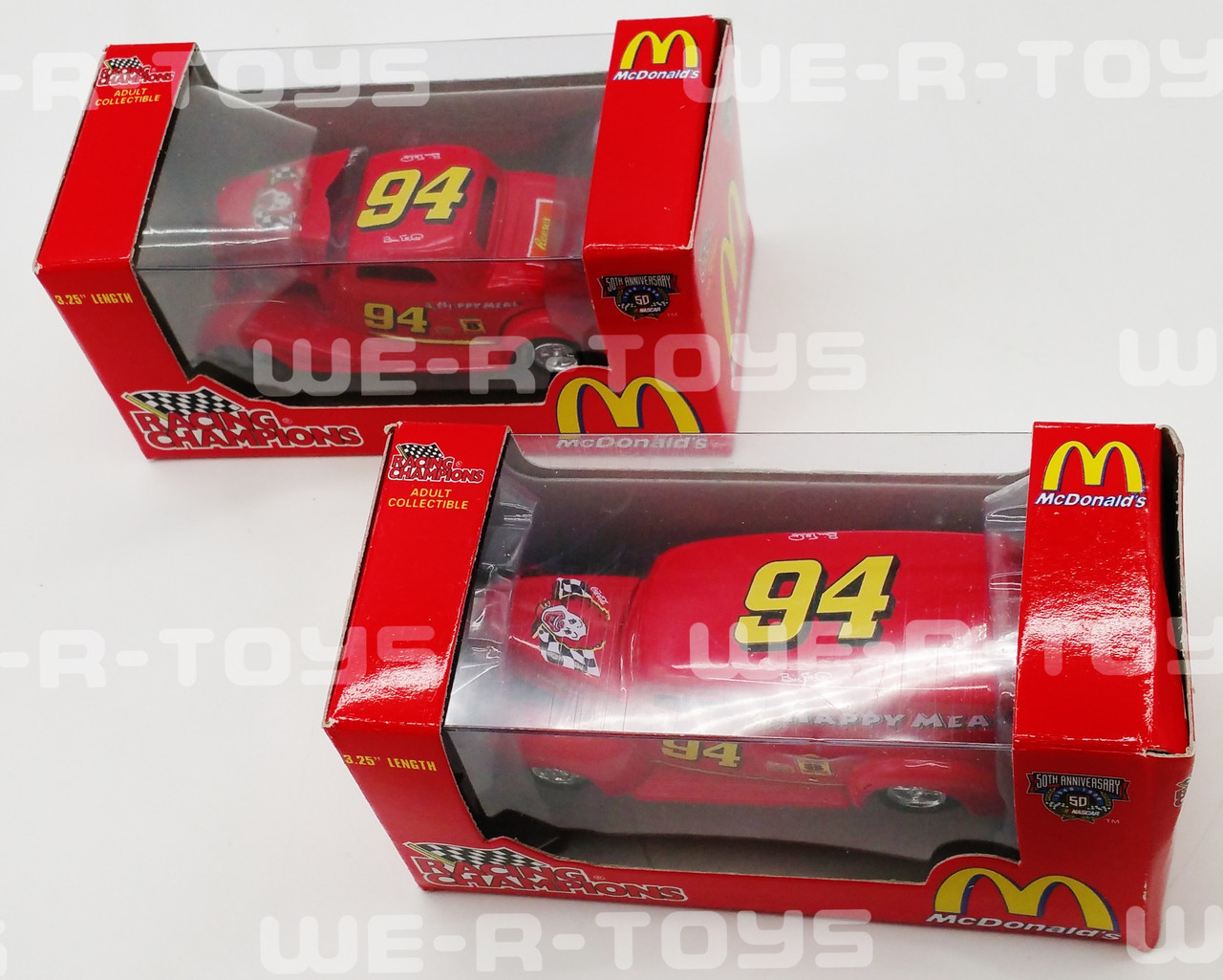 McDonald's Racing Champions Lot of 4 Collectible Red Happy Meal