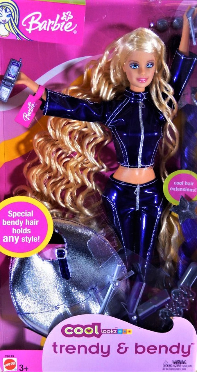 Barbie Cool Lookz Trendy & Bendy Doll 2003 Mattel C0419