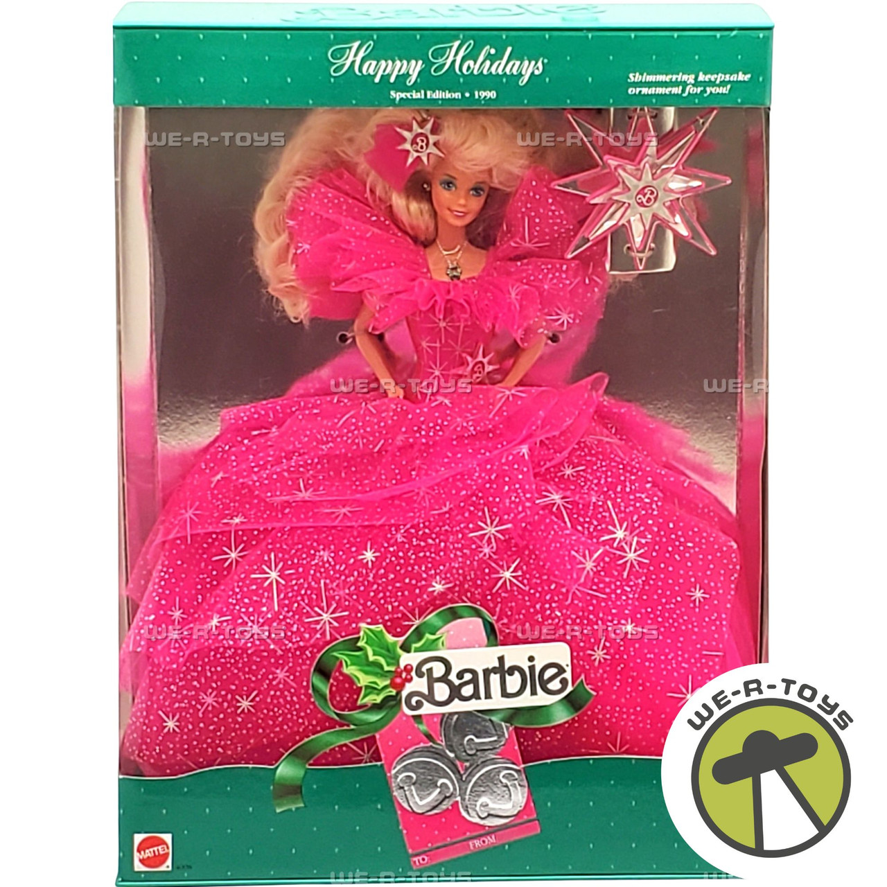 Mattel Barbie Holiday Collection Value 1990 Happy Holidays Barbie