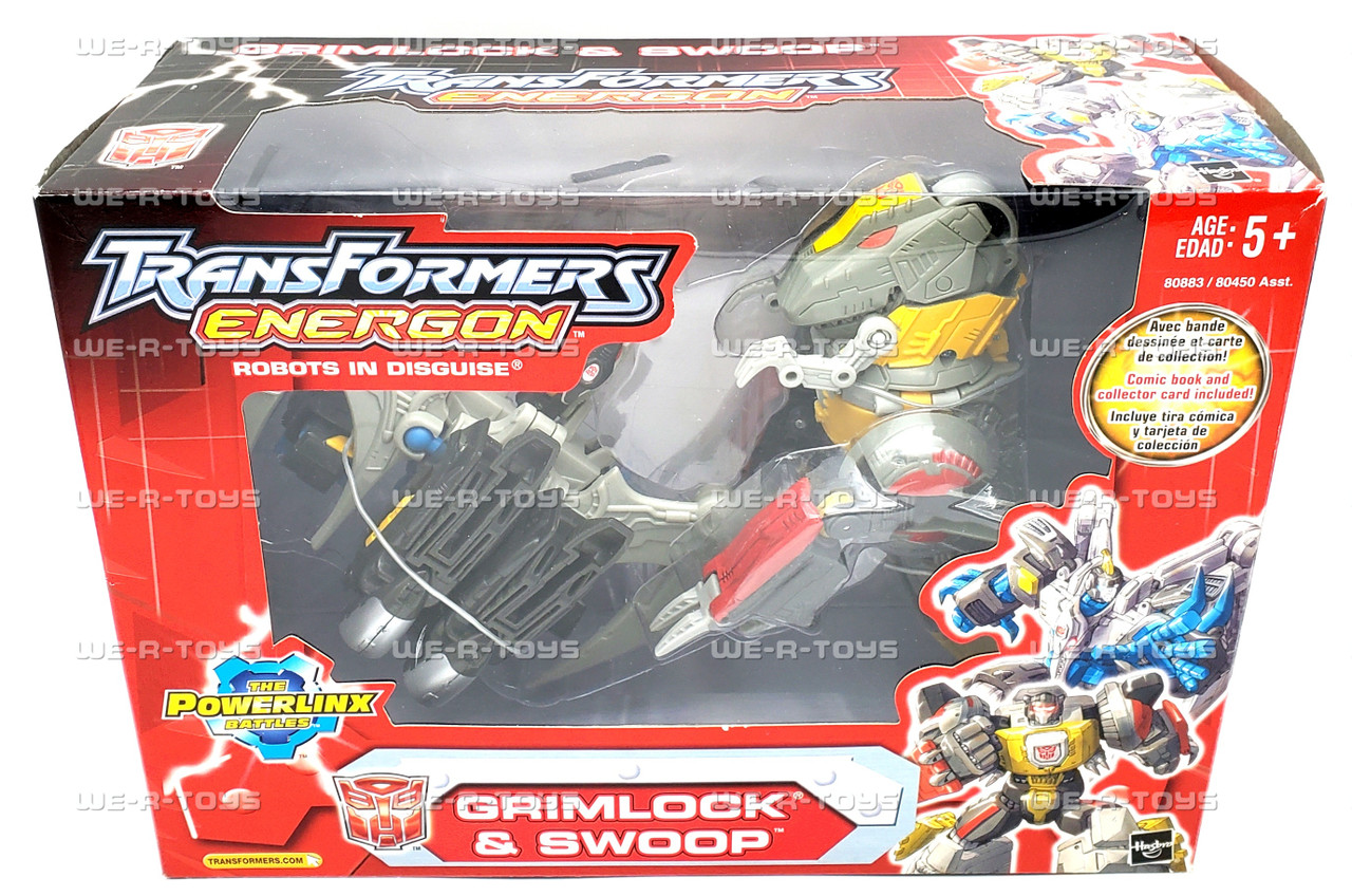 Transformers Energon Grimlock & Swoop Figures 2004 Hasbro #80883