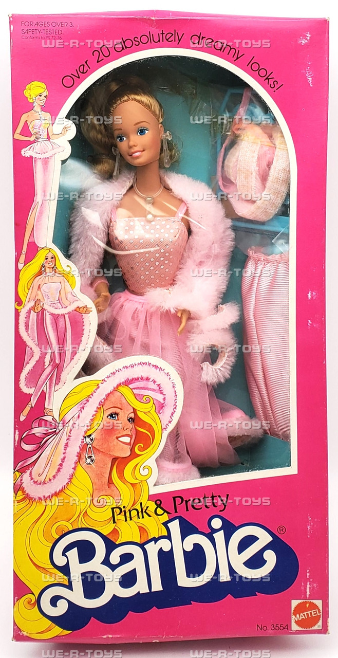Barbie Pink Pretty Doll Vintage 1981 Mattel #3554 We-R-Toys