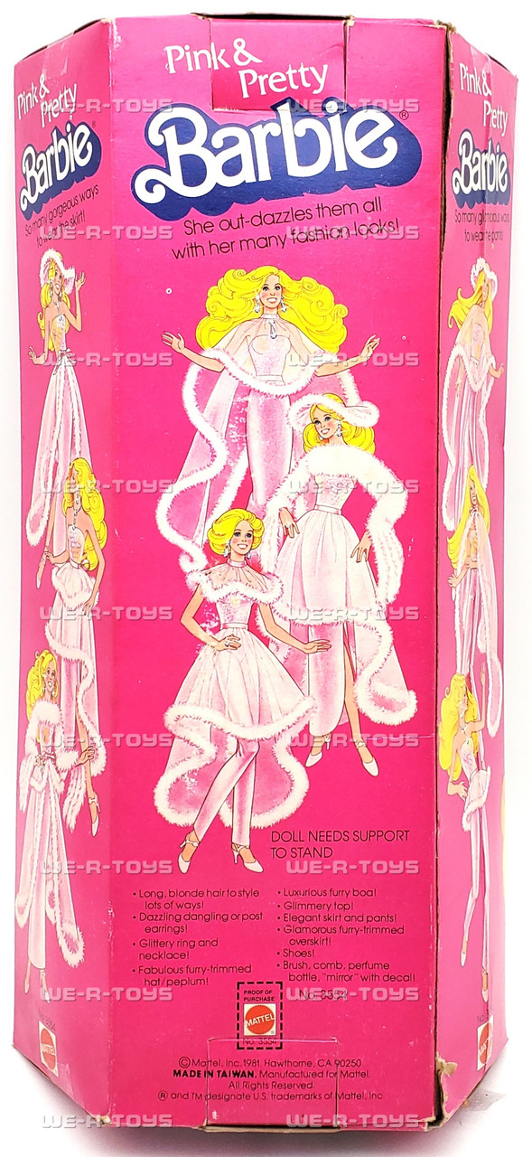 Barbie Pink & Pretty Doll Vintage 1981 Mattel #3554 - We-R-Toys