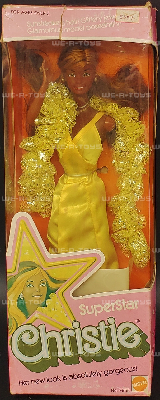 Barbie Superstar Christie African American Doll 1976 Mattel #9950 USED -  We-R-Toys