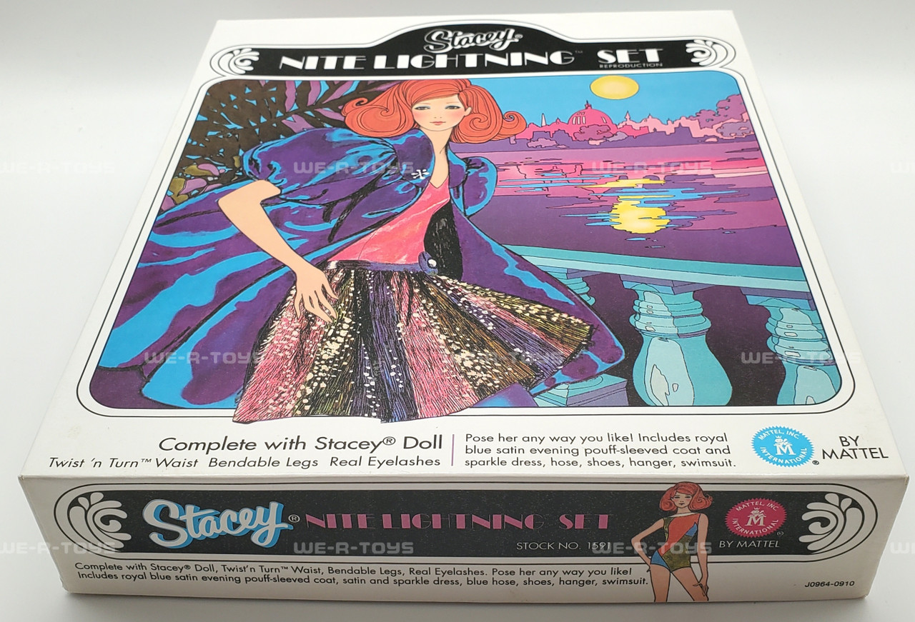 Barbie Nite Lightning Set Reproduction with Stacey Doll Gold Label